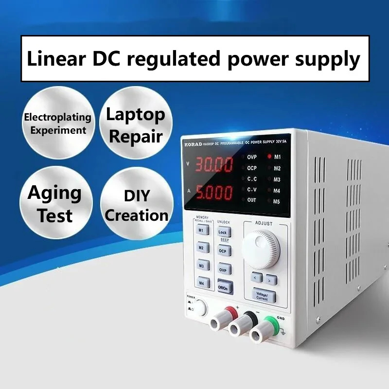 Programmable Dc Power Supply 60V 10A - مصدر طاقة تيار مستمر خطي منظم